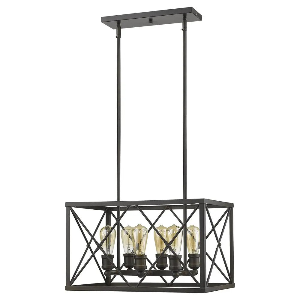 Brooklyn 6-Light Oil-Rubbed Bronze Pendant HomeRoots