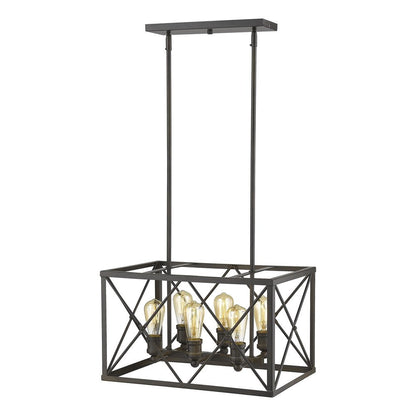 Brooklyn 6-Light Oil-Rubbed Bronze Pendant HomeRoots