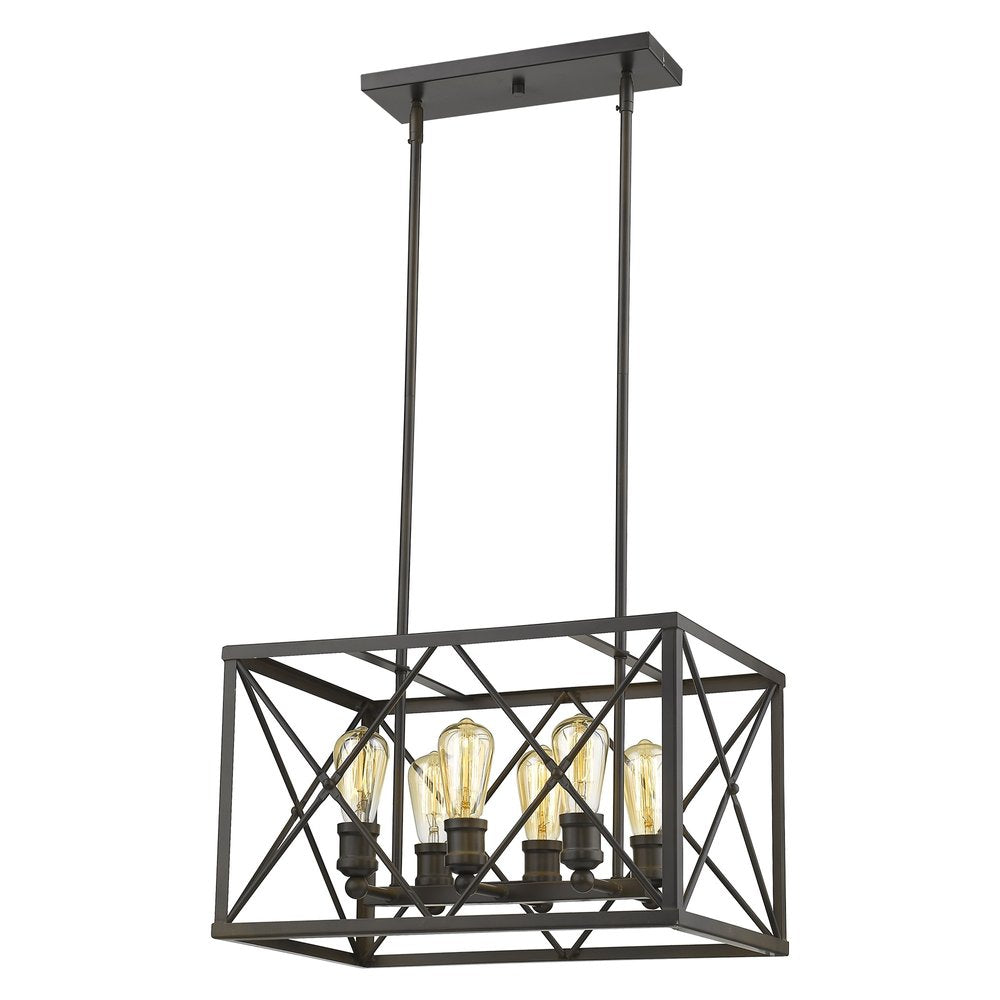 Brooklyn 6-Light Oil-Rubbed Bronze Pendant HomeRoots