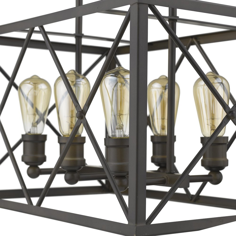 Brooklyn 6-Light Oil-Rubbed Bronze Pendant — view 6