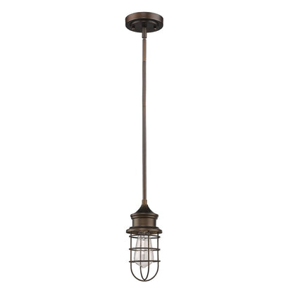 Bronze Lantern Metal Dimmable Ceiling Light With Bronze Shades