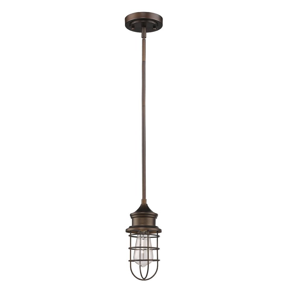 Bronze Lantern Metal Dimmable Ceiling Light With Bronze Shades HomeRoots