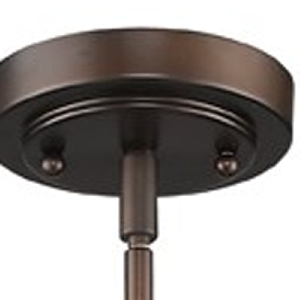 Bronze Lantern Metal Dimmable Ceiling Light With Bronze Shades