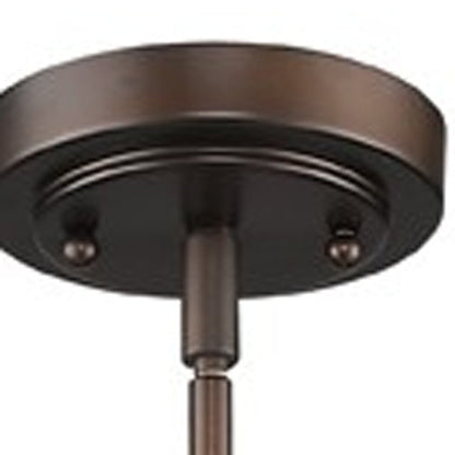 Bronze Lantern Metal Dimmable Ceiling Light With Bronze Shades HomeRoots