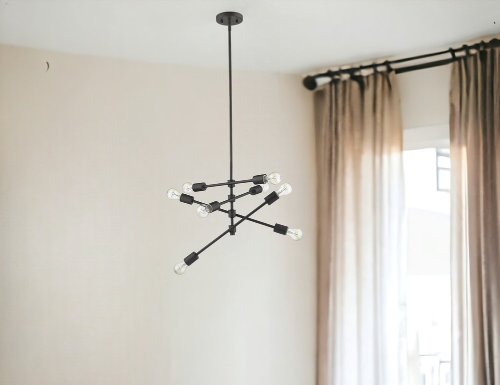 Calix 8-Light Oil-Rubbed Bronze Pendant HomeRoots
