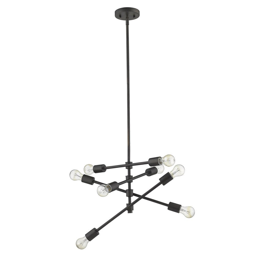 Calix 8-Light Oil-Rubbed Bronze Pendant — view 1