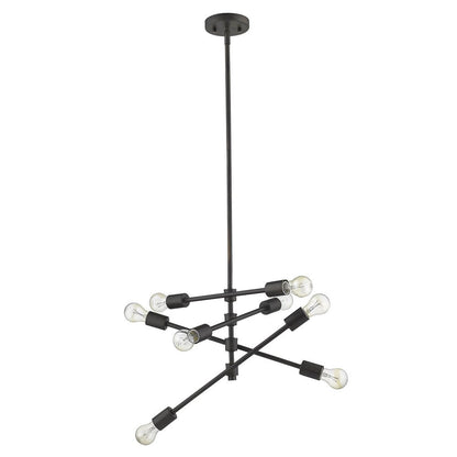 Calix 8-Light Oil-Rubbed Bronze Pendant HomeRoots
