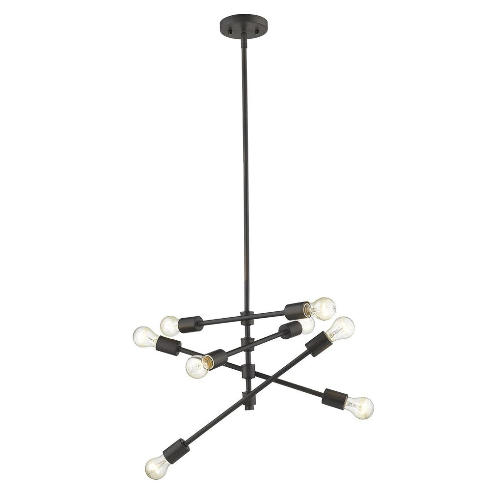 Calix 8-Light Oil-Rubbed Bronze Pendant HomeRoots