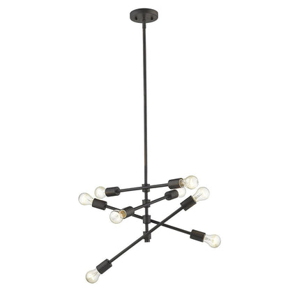 Calix 8-Light Oil-Rubbed Bronze Pendant HomeRoots