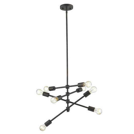 Calix 8-Light Oil-Rubbed Bronze Pendant HomeRoots
