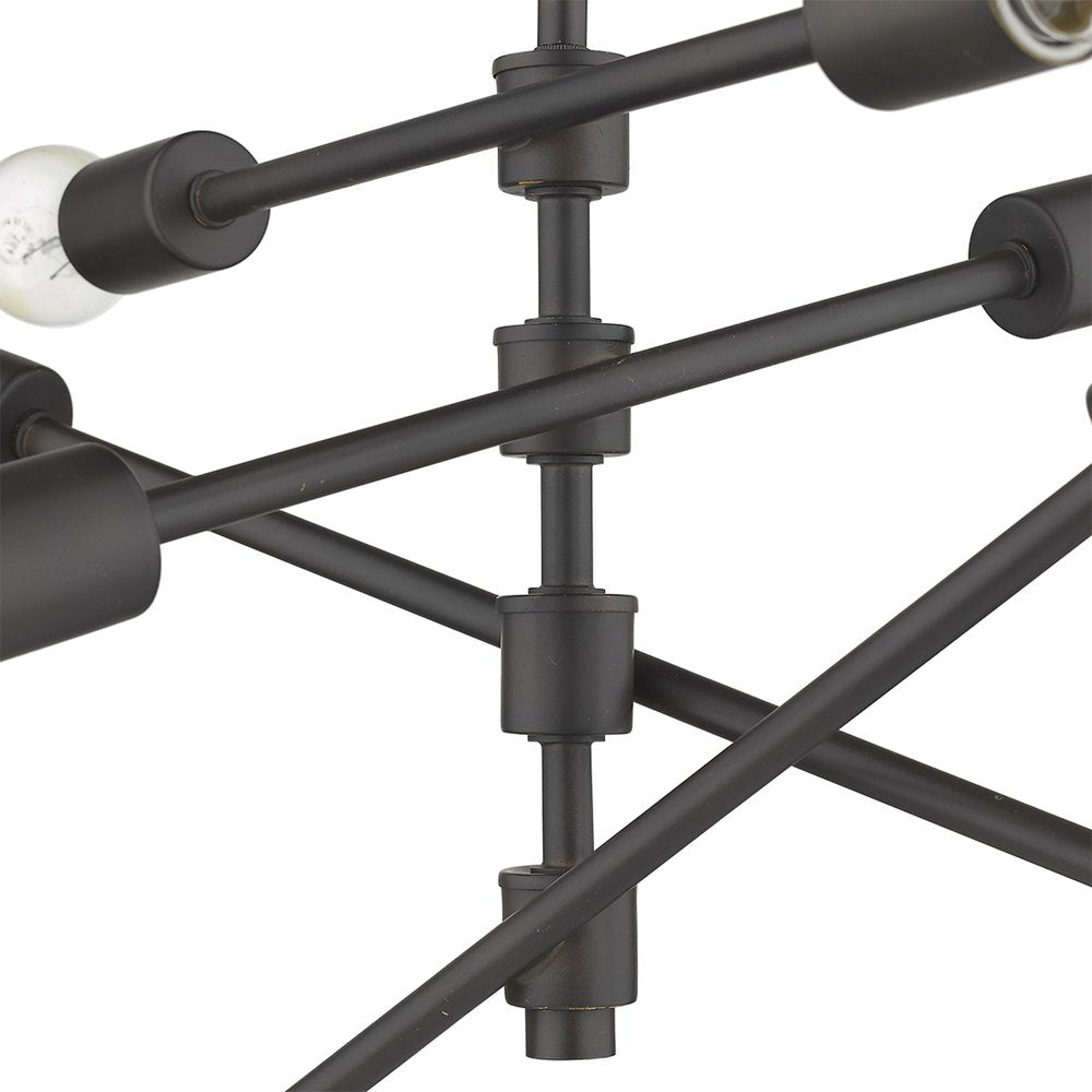 Calix 8-Light Oil-Rubbed Bronze Pendant HomeRoots