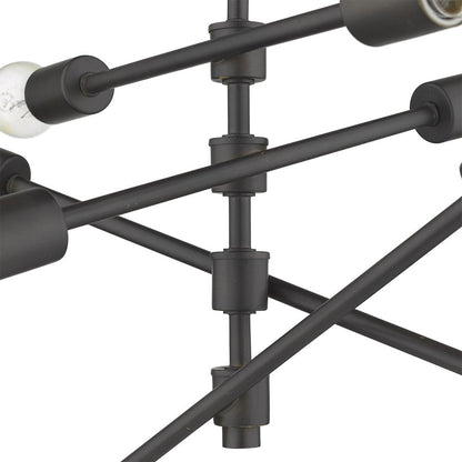 Calix 8-Light Oil-Rubbed Bronze Pendant HomeRoots