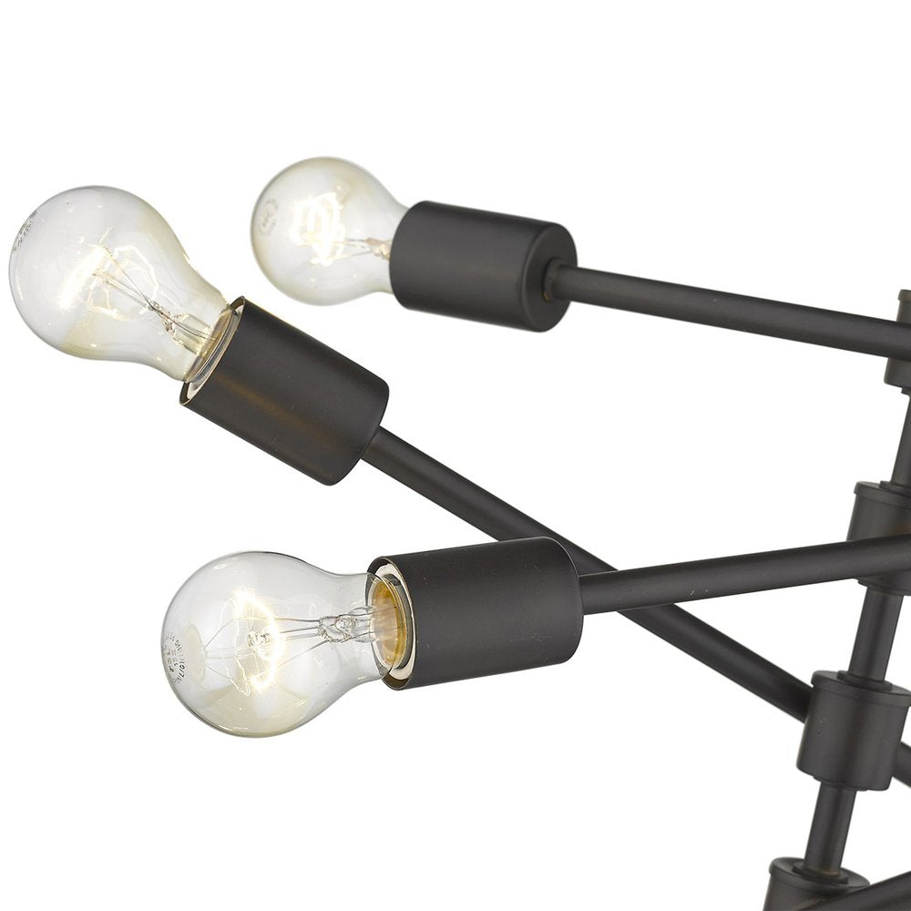 Calix 8-Light Oil-Rubbed Bronze Pendant — view 6