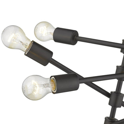 Calix 8-Light Oil-Rubbed Bronze Pendant HomeRoots