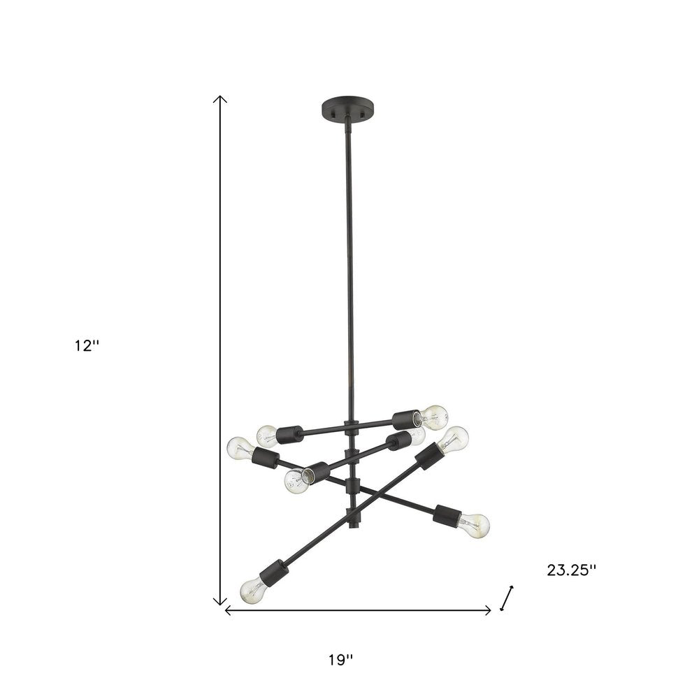 Calix 8-Light Oil-Rubbed Bronze Pendant HomeRoots