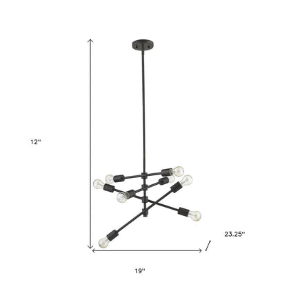 Calix 8-Light Oil-Rubbed Bronze Pendant HomeRoots