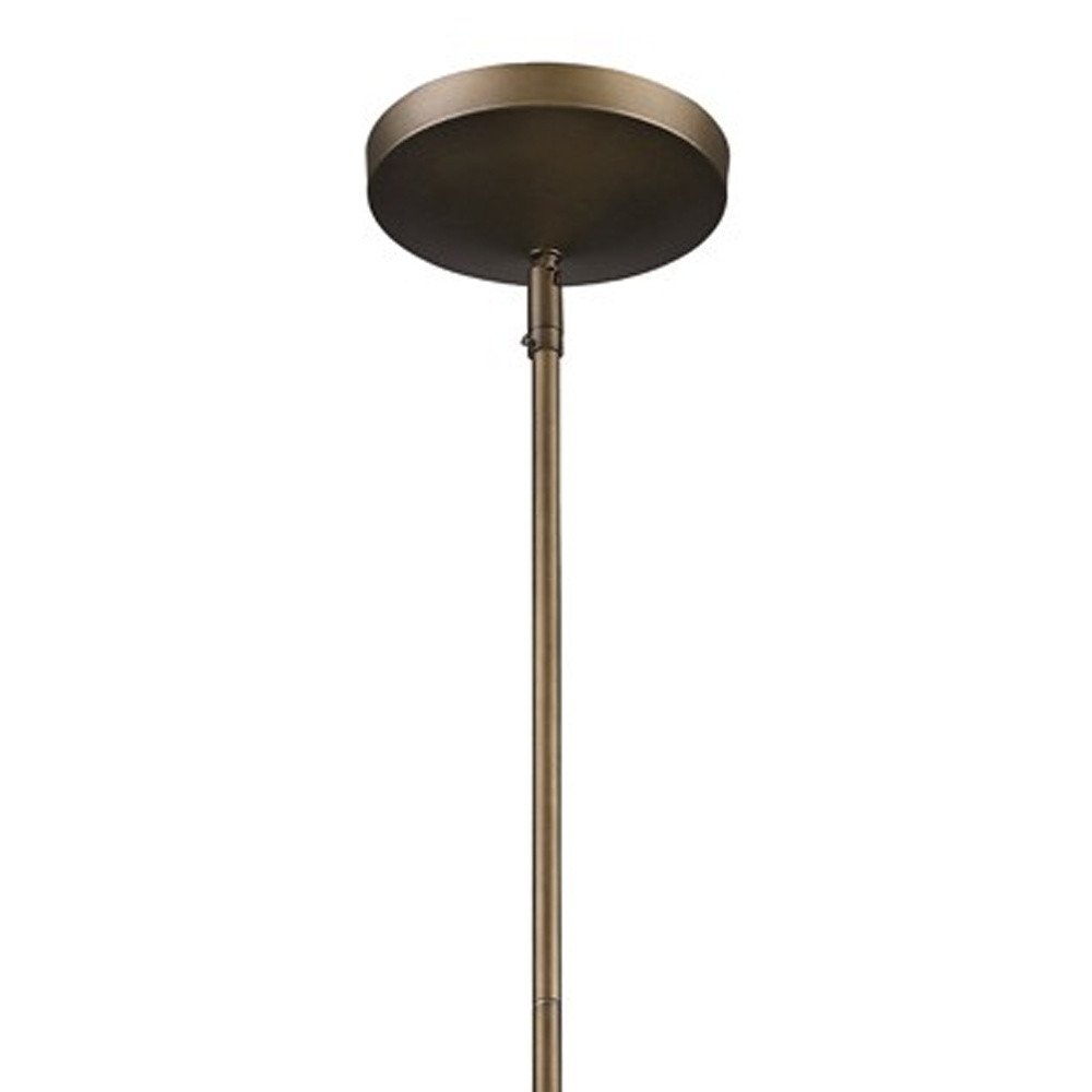 Newport 1-Light Tin Coated Pendant With Raw Brass Interior Shade And Louver — view 4