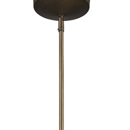 Newport 1-Light Tin Coated Pendant With Raw Brass Interior Shade And Louver HomeRoots