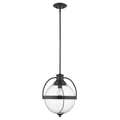 Kassian 1-Light Oil-Rubbed Bronze Pendant HomeRoots