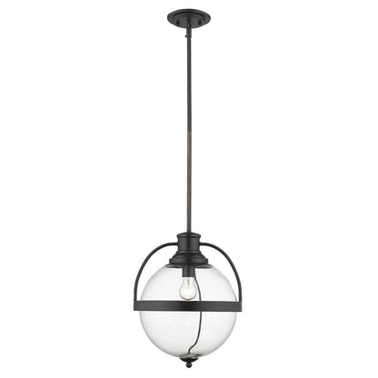Kassian 1-Light Oil-Rubbed Bronze Pendant HomeRoots