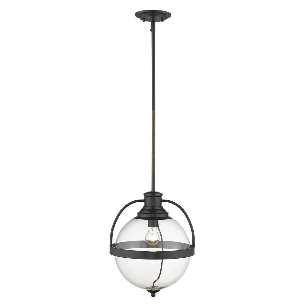 Kassian 1-Light Oil-Rubbed Bronze Pendant HomeRoots