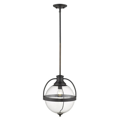 Kassian 1-Light Oil-Rubbed Bronze Pendant HomeRoots