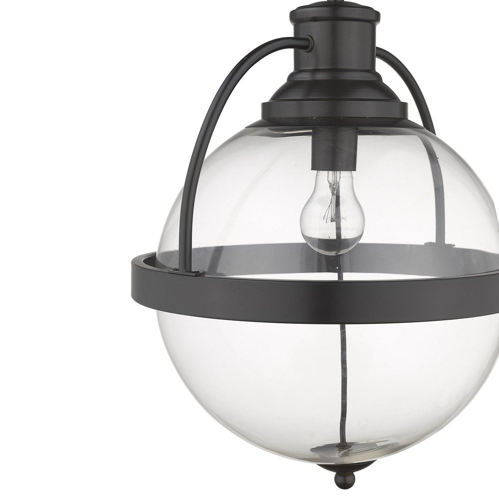 Kassian 1-Light Oil-Rubbed Bronze Pendant HomeRoots