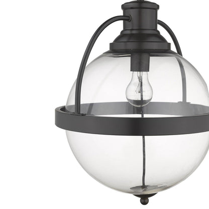 Kassian 1-Light Oil-Rubbed Bronze Pendant HomeRoots