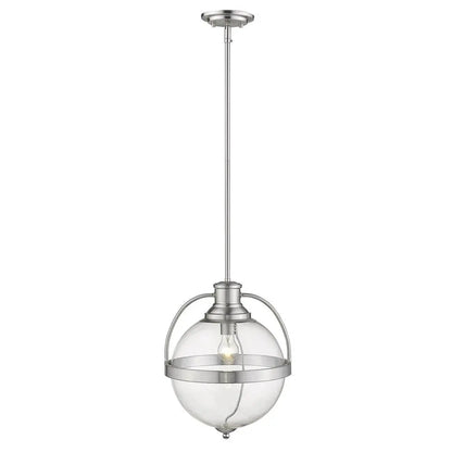 Kassian 1-Light Satin Nickel Pendant HomeRoots