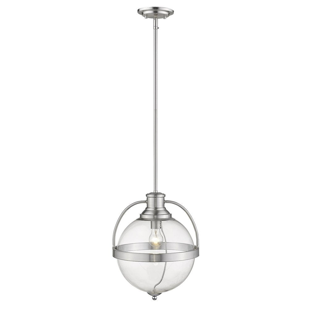 Kassian 1-Light Satin Nickel Pendant HomeRoots