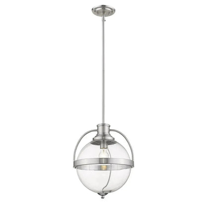 Kassian 1-Light Satin Nickel Pendant HomeRoots