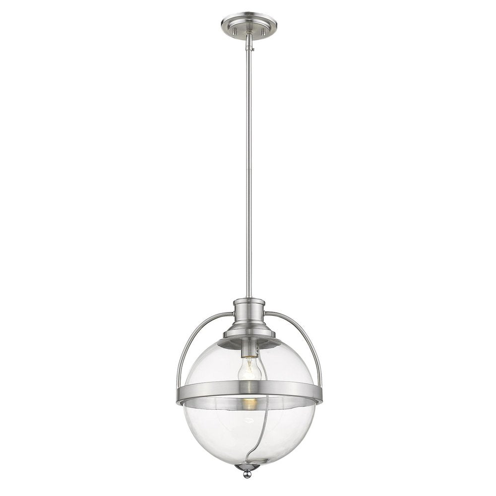 Kassian 1-Light Satin Nickel Pendant HomeRoots
