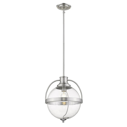 Kassian 1-Light Satin Nickel Pendant HomeRoots
