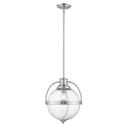 Kassian 1-Light Satin Nickel Pendant HomeRoots