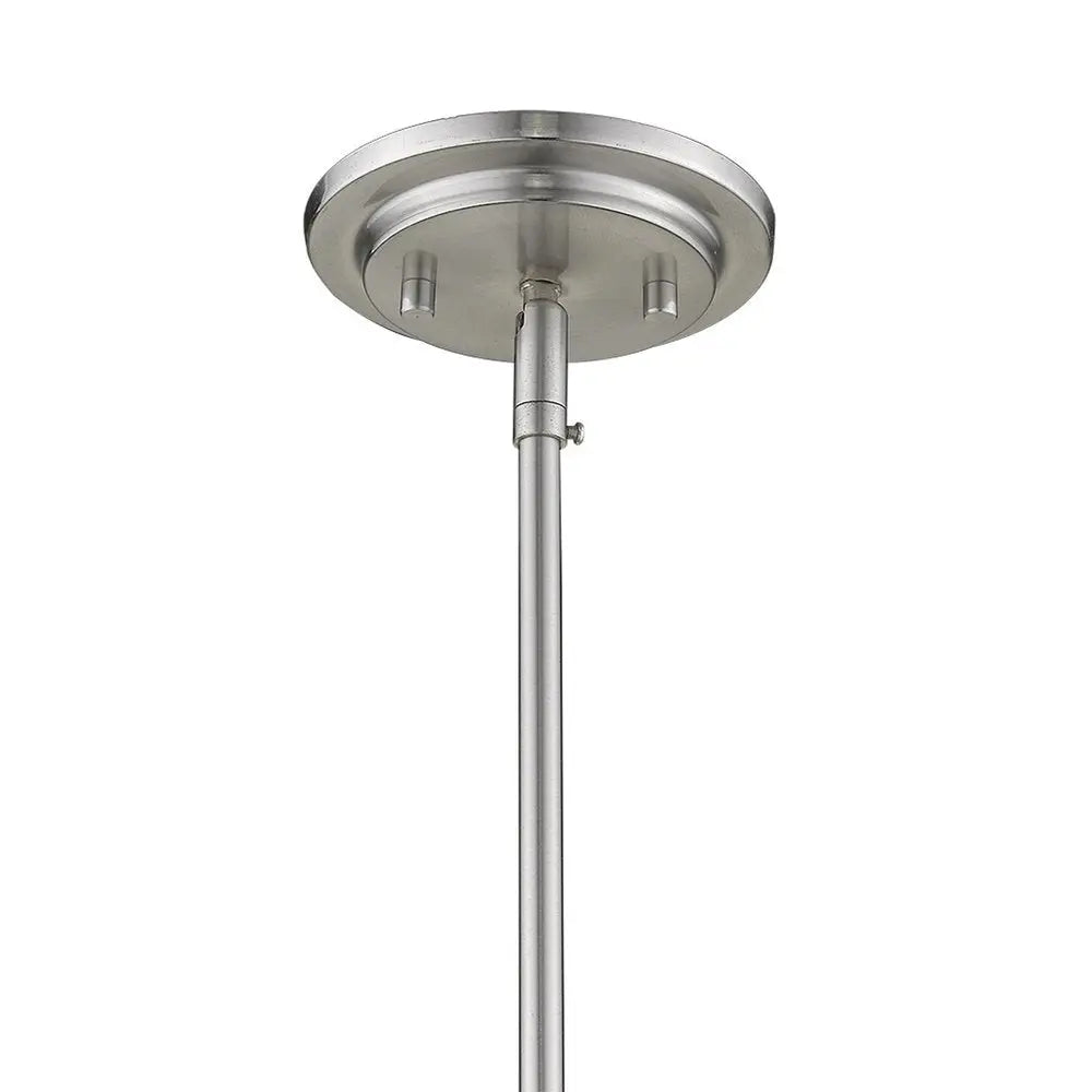 Kassian 1-Light Satin Nickel Pendant HomeRoots