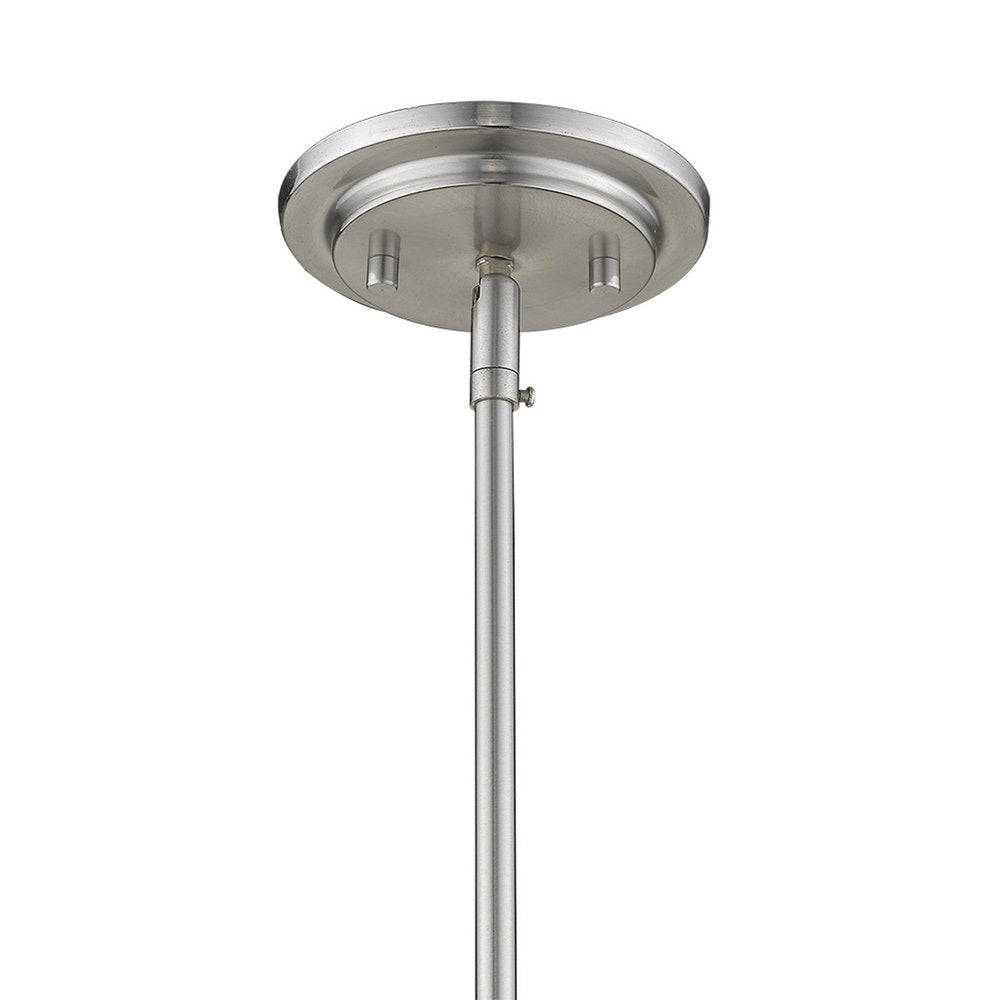 Kassian 1-Light Satin Nickel Pendant HomeRoots
