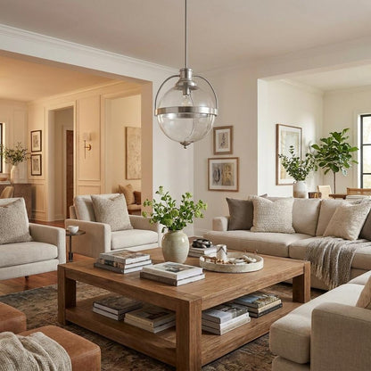 Kassian 1-Light Satin Nickel Pendant HomeRoots