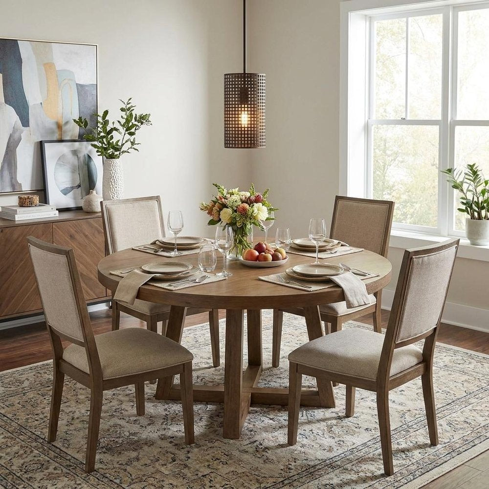 Bronze Metal Hanging Light with Mesh Shade — view 6