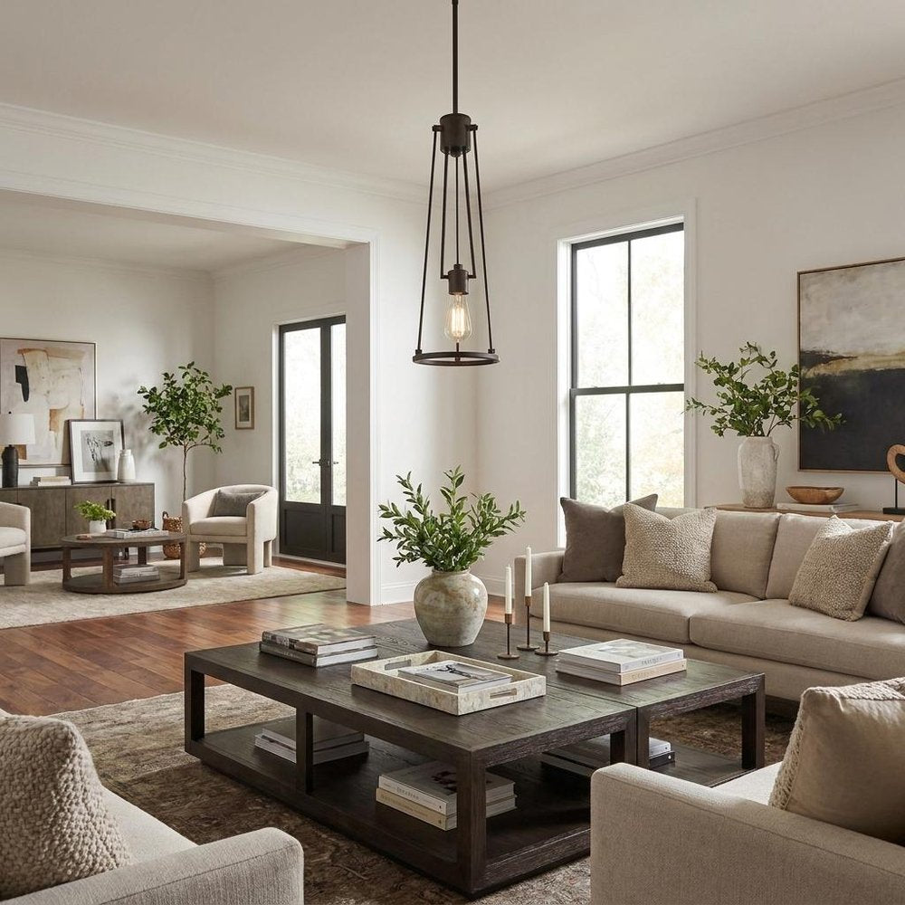 Bronze Iron Dimmable Ceiling Light HomeRoots