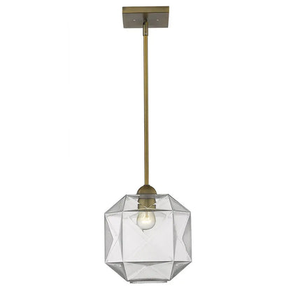 Loft 1-Light Brass Pendant HomeRoots