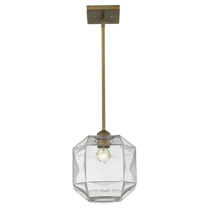 Loft 1-Light Brass Pendant HomeRoots