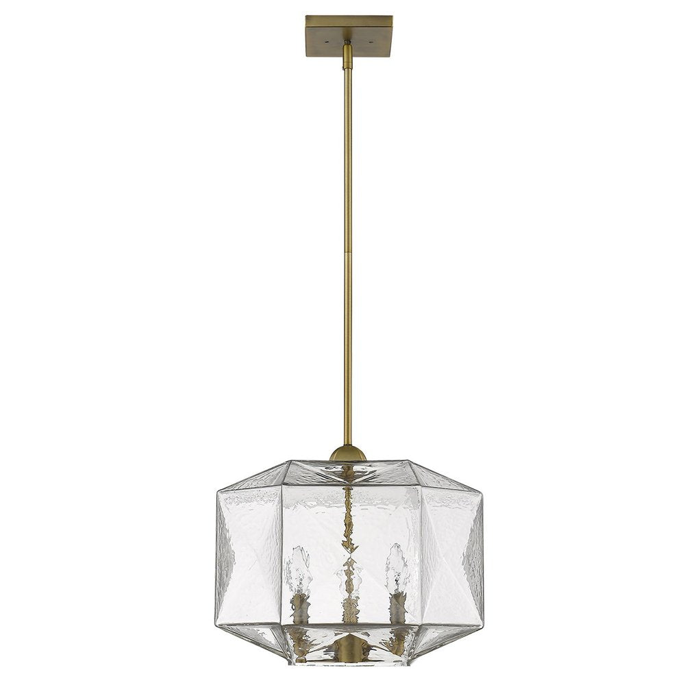 Loft 3-Light Brass Pendant HomeRoots