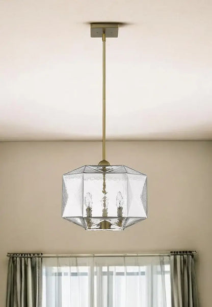 Loft 3-Light Brass Pendant HomeRoots