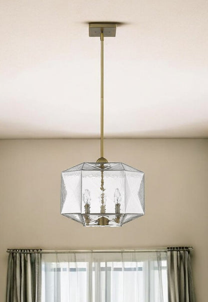 Loft 3-Light Brass Pendant HomeRoots