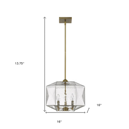 Loft 3-Light Brass Pendant