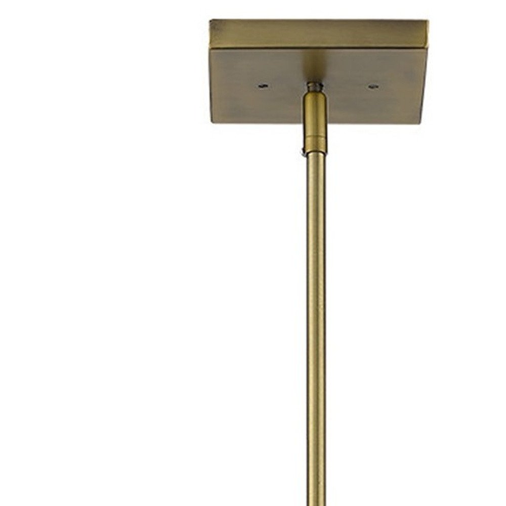 Bronze Metal Three Light Dimmable Ceiling Light With Copper Shades HomeRoots