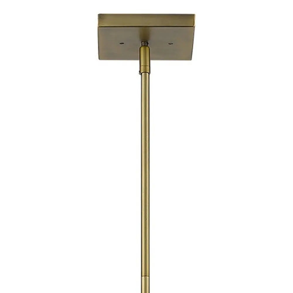 Loft 3-Light Brass Pendant HomeRoots