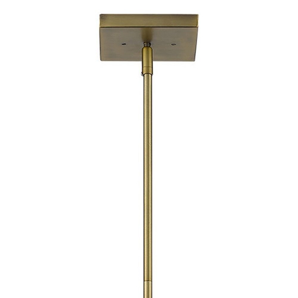 Bronze Metal Three Light Dimmable Ceiling Light With Copper Shades HomeRoots