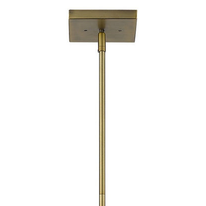 Bronze Metal Three Light Dimmable Ceiling Light With Copper Shades HomeRoots