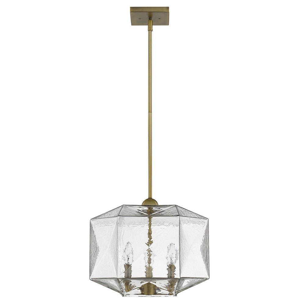 Bronze Metal Three Light Dimmable Ceiling Light With Copper Shades HomeRoots